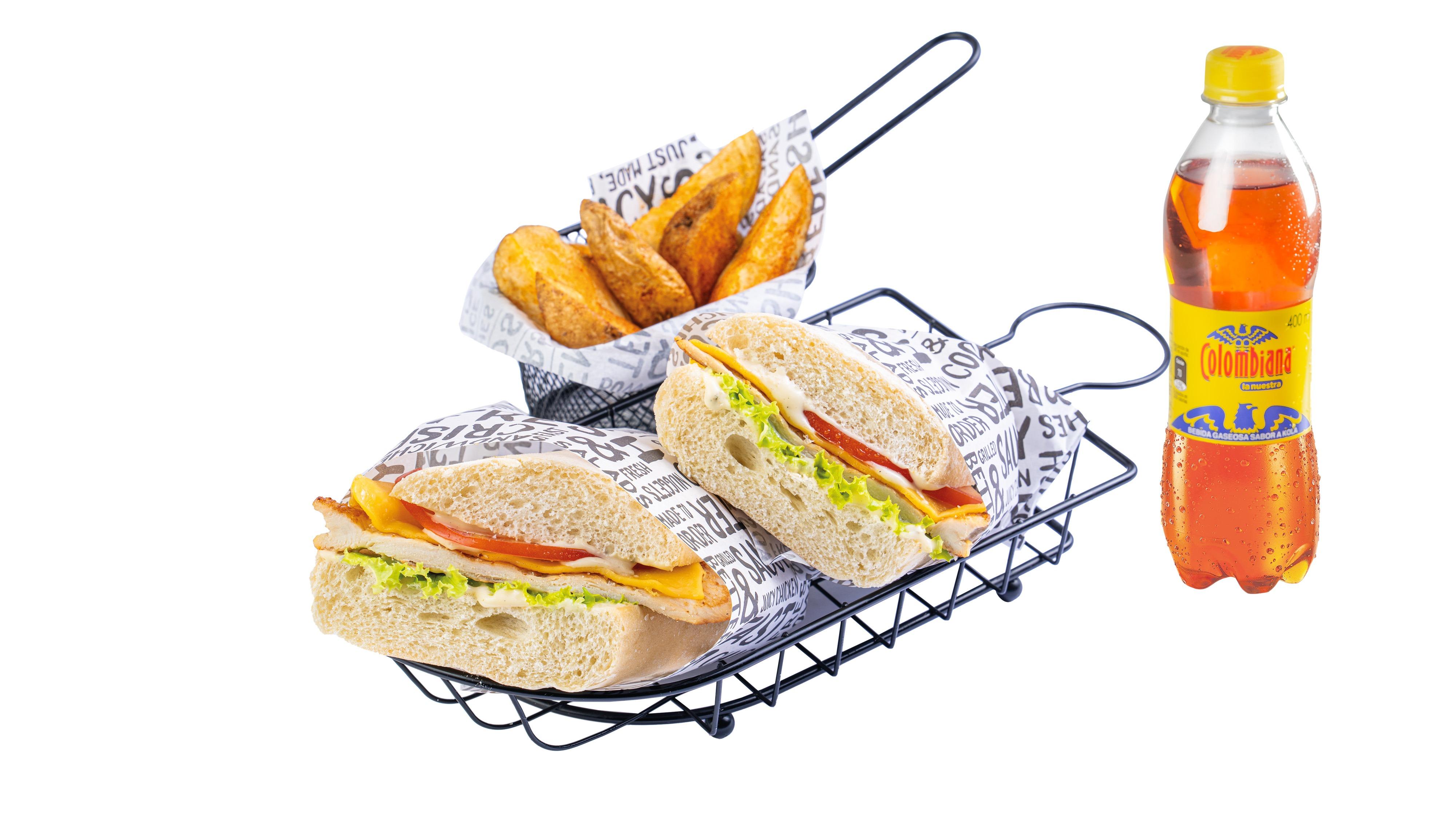 Combo Sanduche de Pollo a la Parrilla