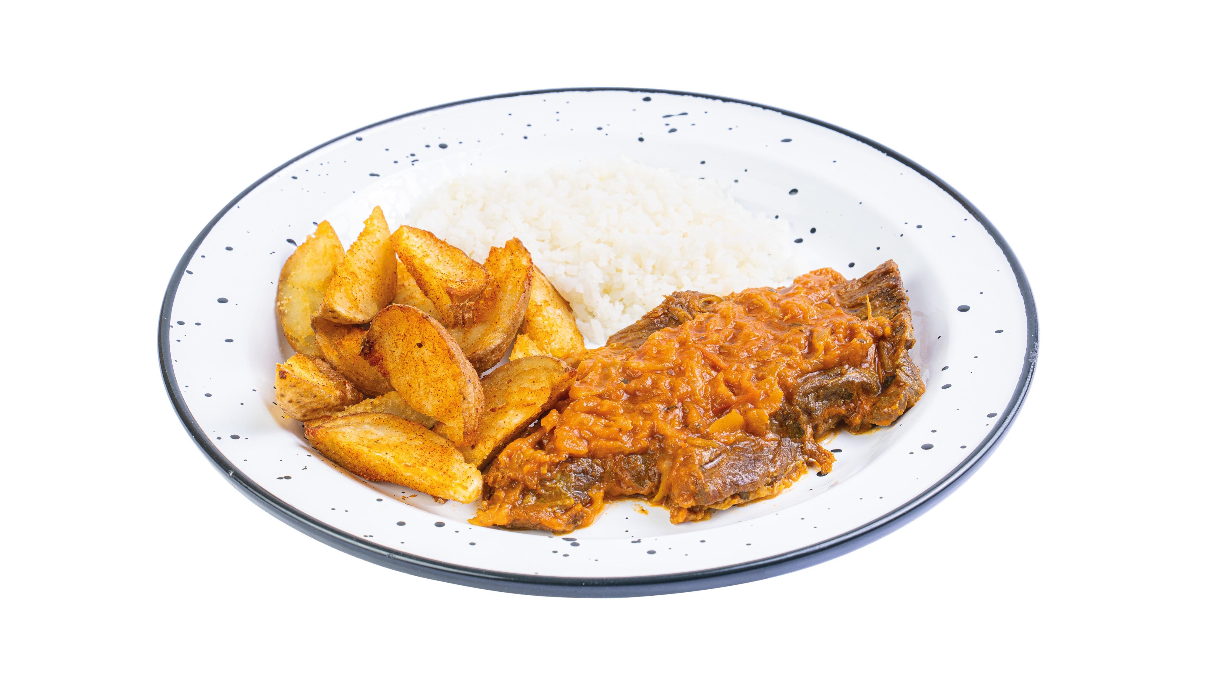 Sobrebarriga en Salsa Criolla