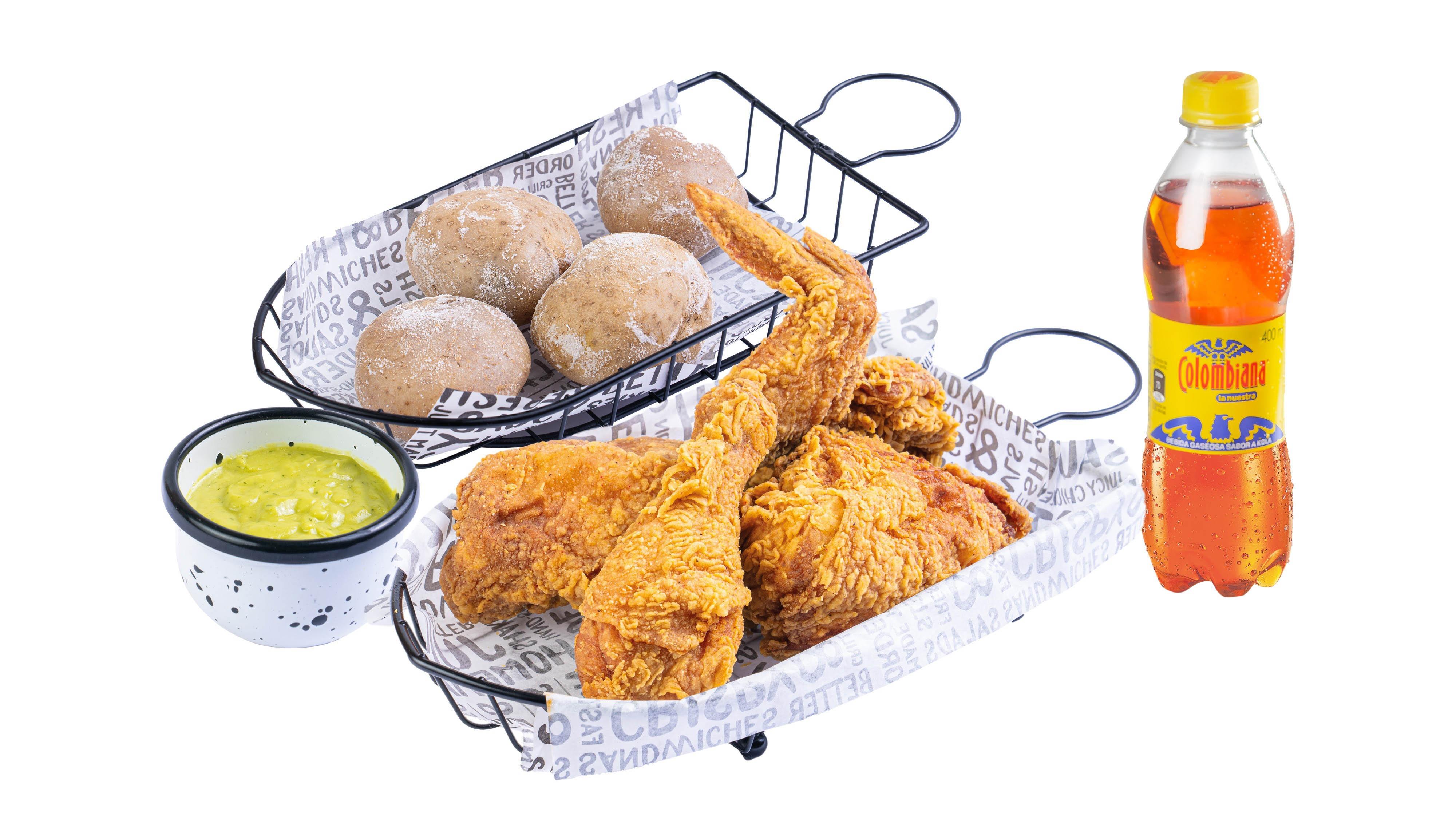 Combo Medio Pollo Apanado