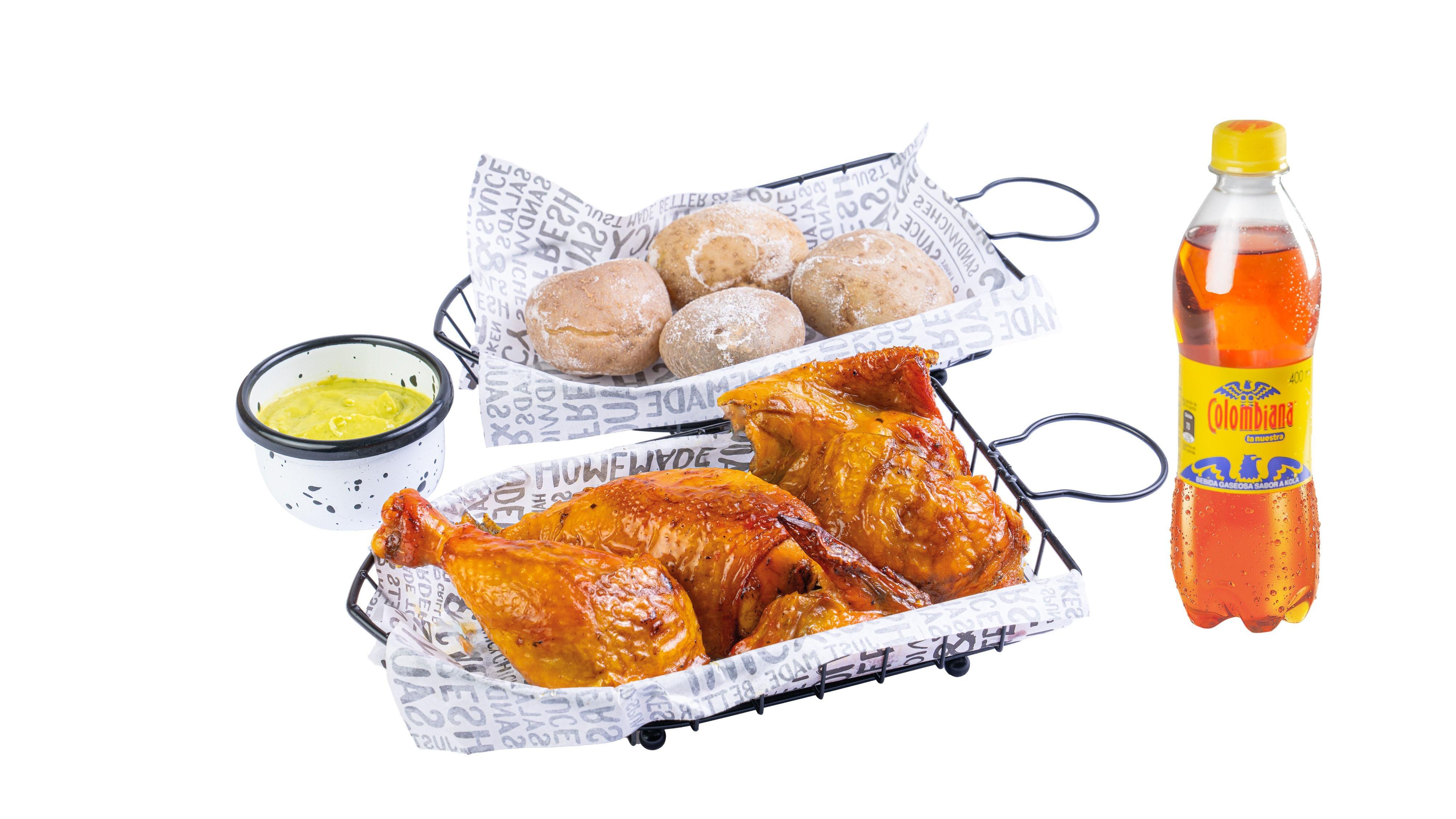 Combo Medio Pollo Asado