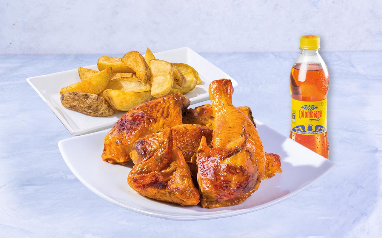 Combo Medio Pollo Asado