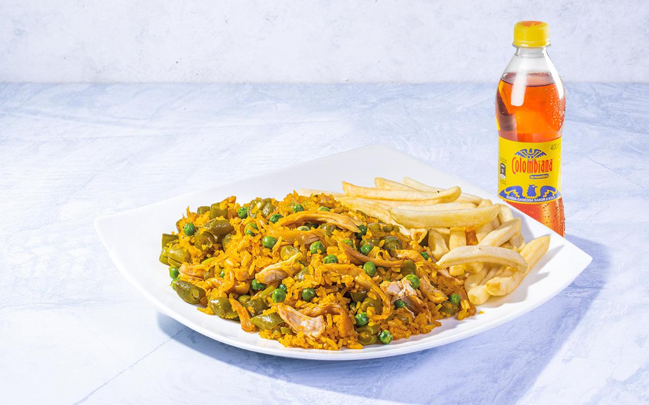 Combo Arroz con Pollo Mediano