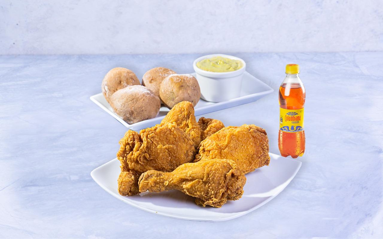 Combo Medio Pollo Apanado
