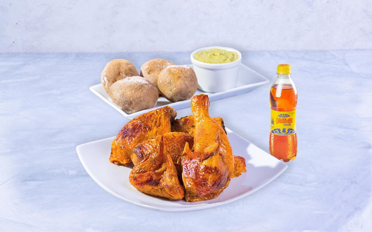 Combo Medio Pollo Asado