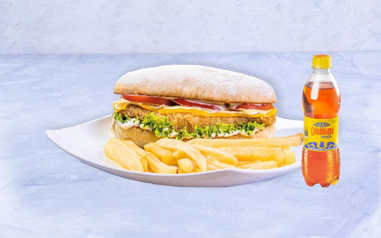 Combo Sanduche de Pollo Apanado