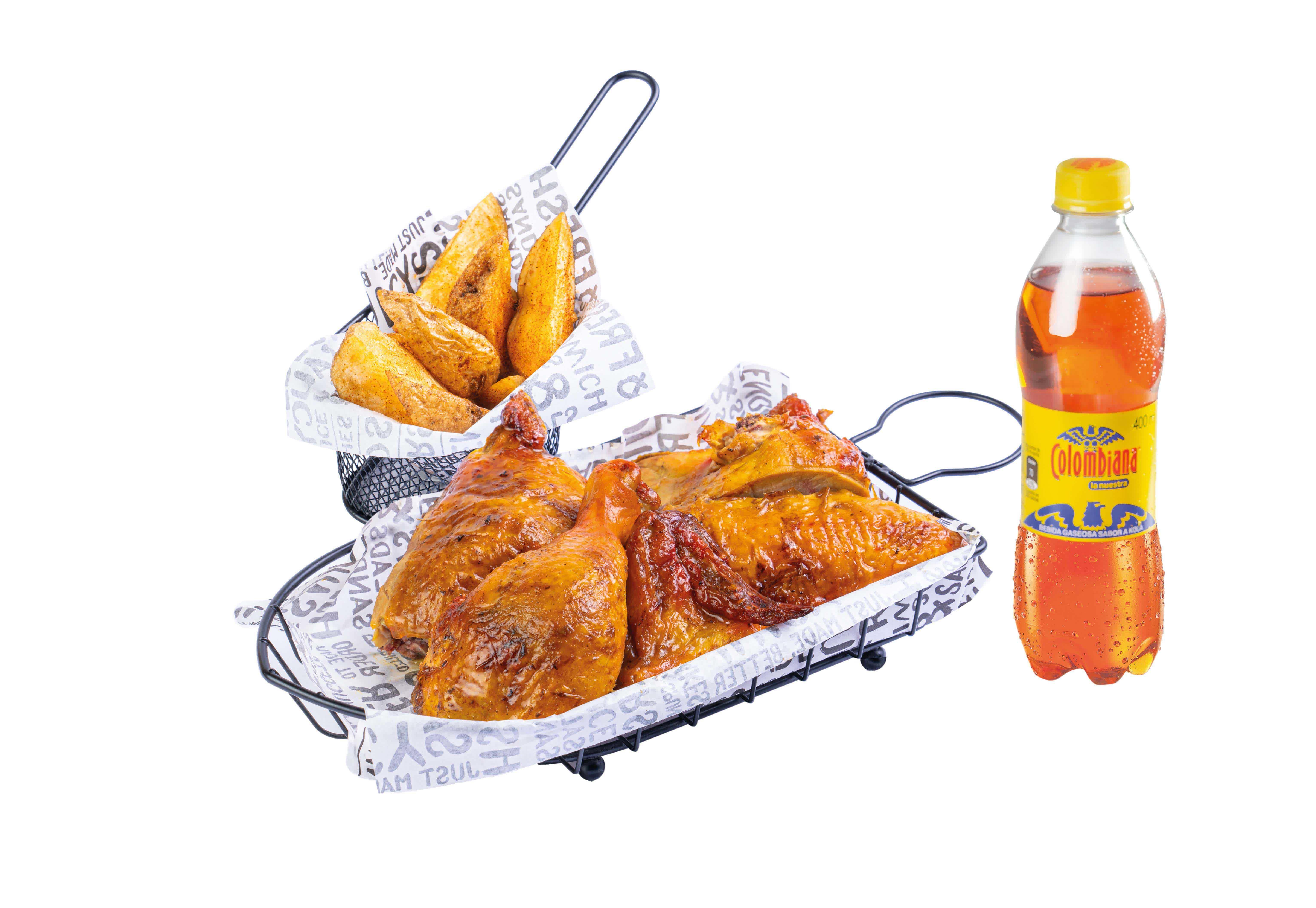 Combo Medio Pollo Asado