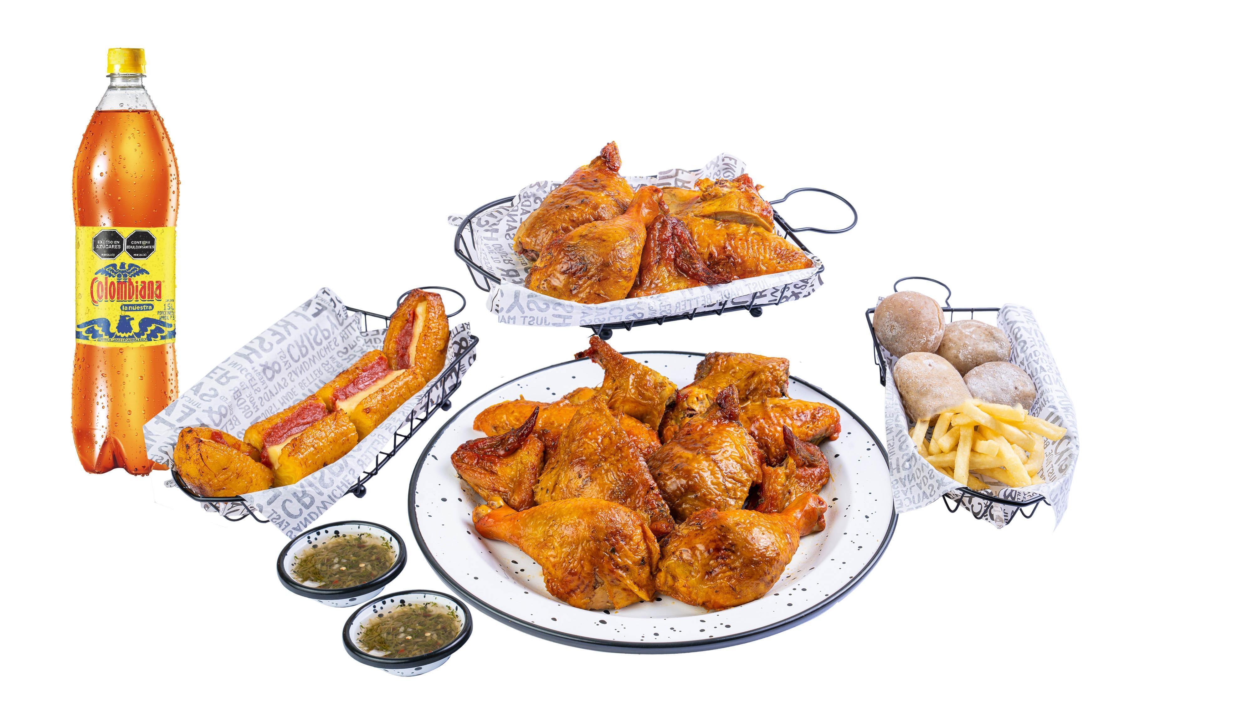 Combo Pollo y Medio Asado