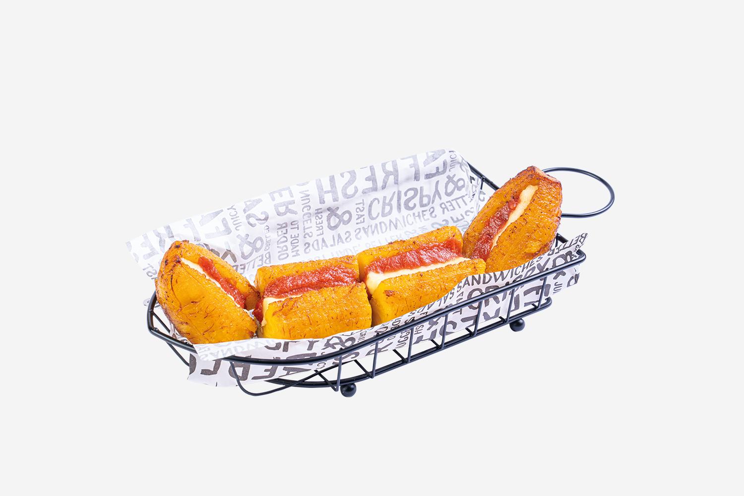 Platano con Queso y Bocadillo