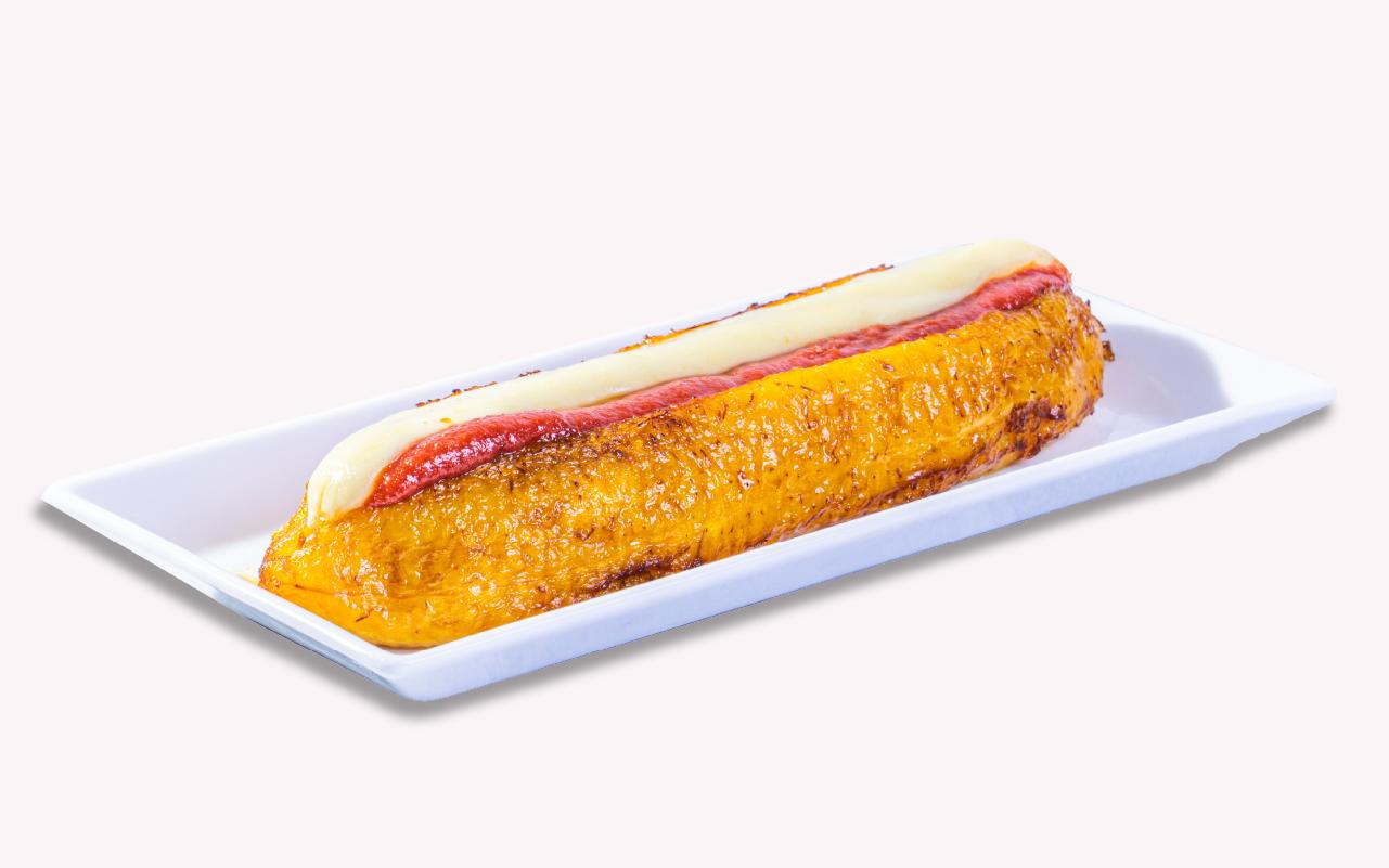 Platano con Queso y Bocadillo