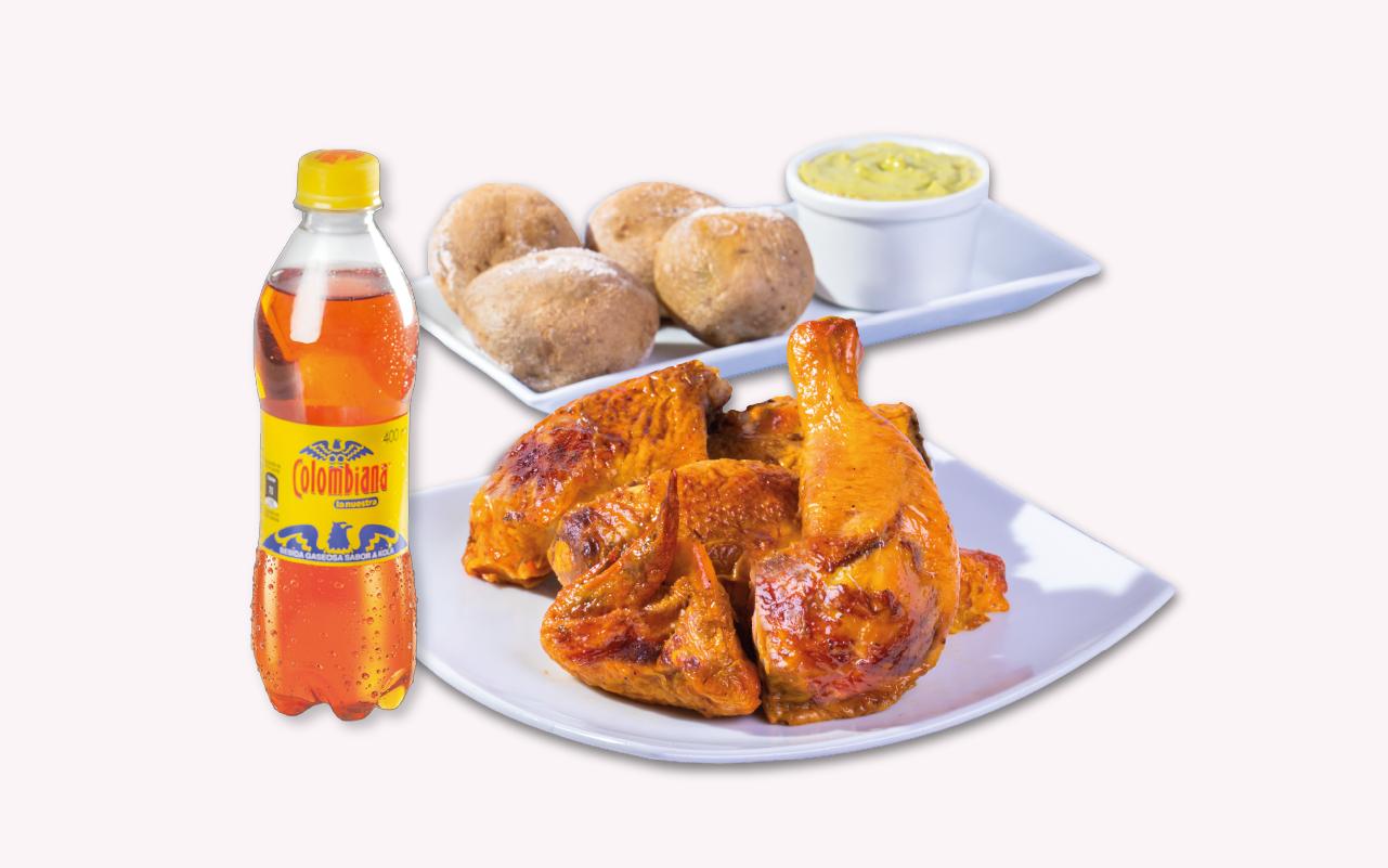 Combo Medio Pollo Asado