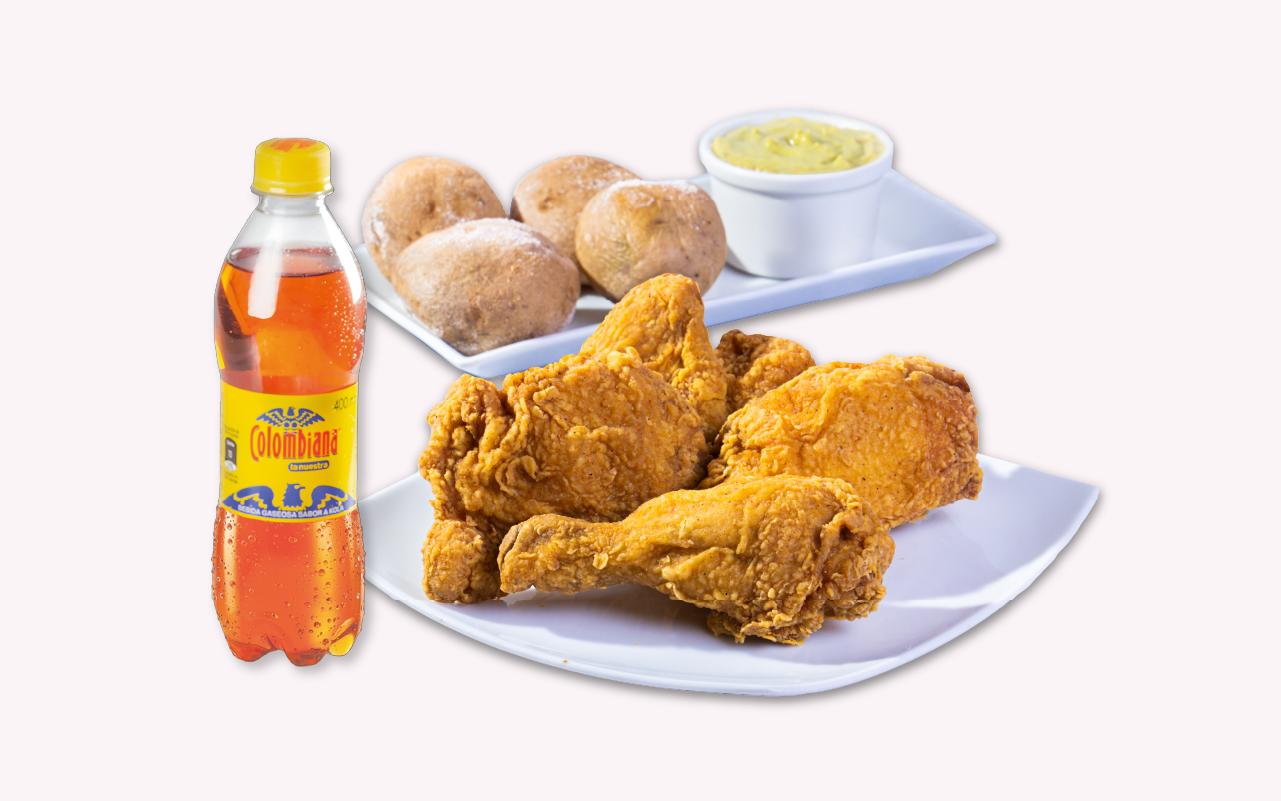 Combo Medio Pollo Apanado