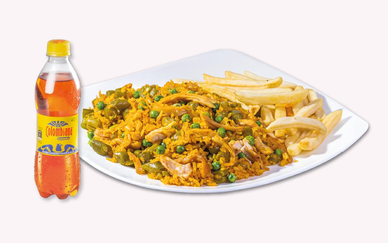 Combo Arroz con Pollo Mediano