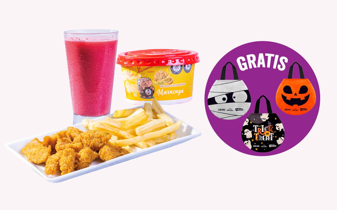 Menú Infantil con Helado