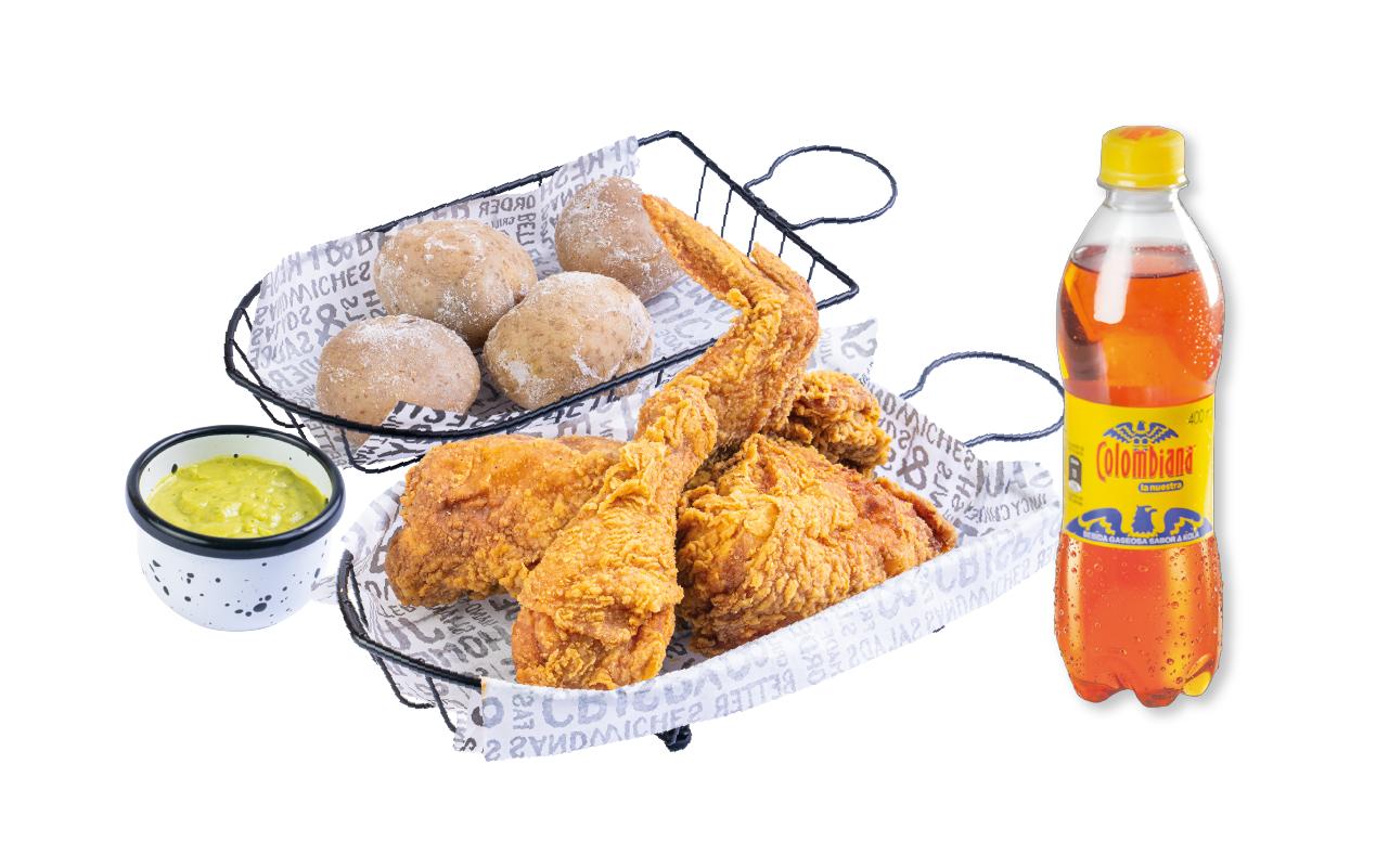 Combo Medio Pollo Apanado