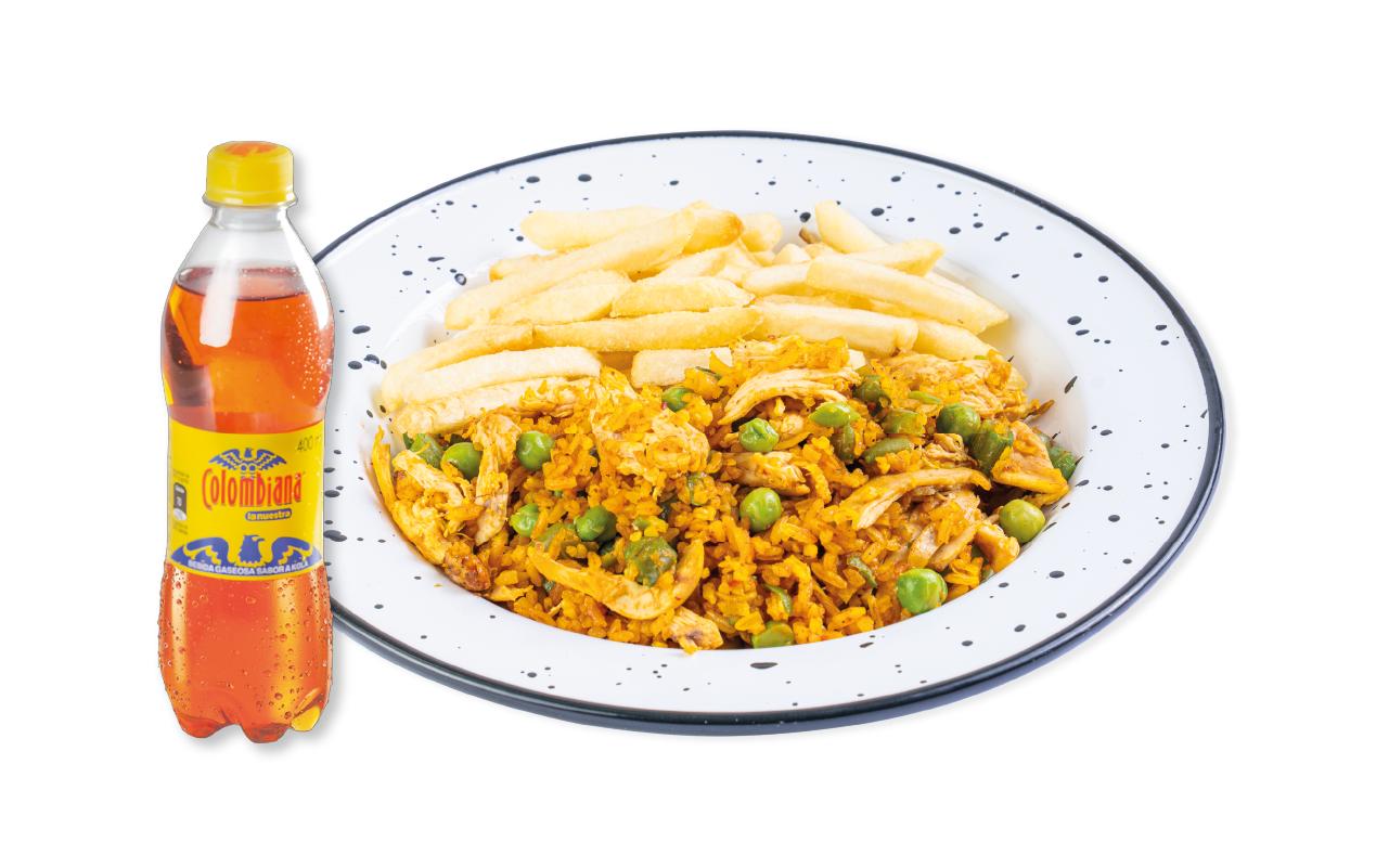 Combo Arroz con Pollo Mediano